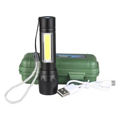 2 Pcs Rechargeable Mini Flashlight