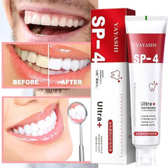 Yayashi Sp-4 Ultra Whitening Toothpaste Probiotic Stain Remover 120gm / Stain Removing Toothpaste, Protects Gums Freshens Breath, For Everyone